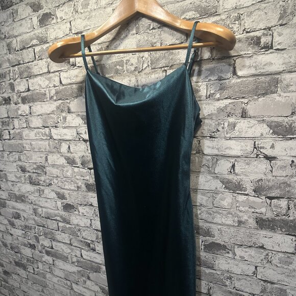 EUC Xxxiticat Dark Green Velour Dress Size XS - Picture 3 of 14
